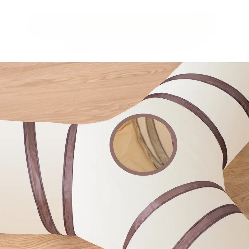 Foldable Cat Tunnel with Cube